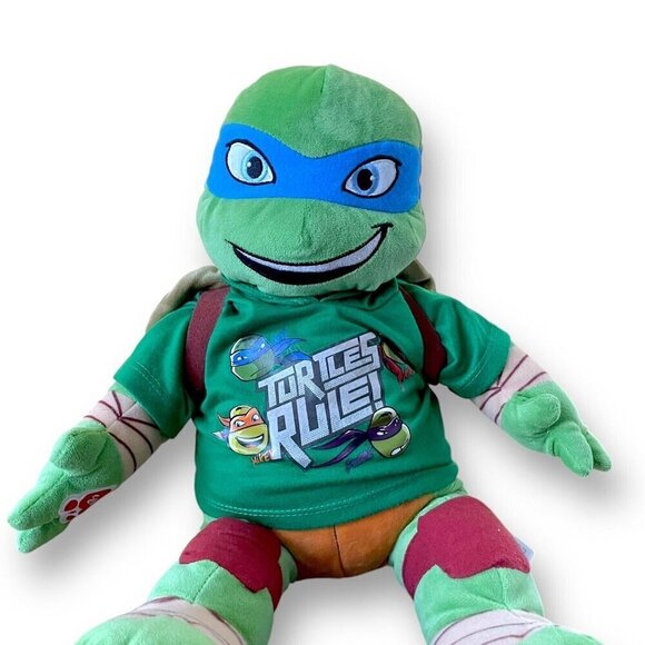 Teenage Mutant Ninja Turtles Leonardo Build A Bear Plush 18" TMNT Nickelodeon - Picture 3 of 8